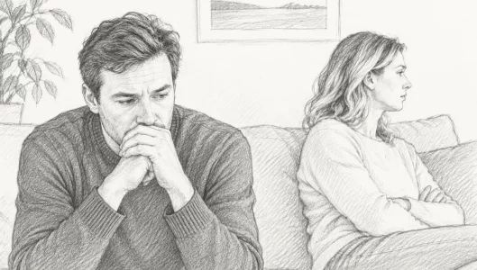 Anxiety in a relationship causing emotional distance between partners
